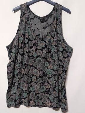 Torrid Floral Mesh Tank Top